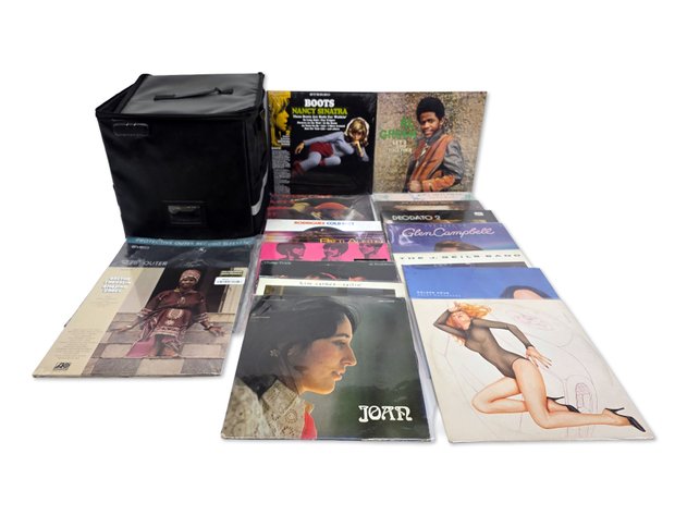Vinyl Records, Record Case & Sleeves - Al Green, Joan Baez, Kacey Musgraves & More