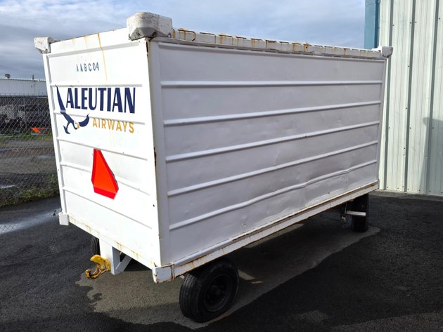 Aleutian Airways Enclosed Airport Baggage Cart