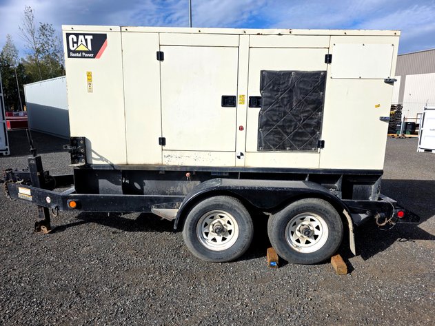 2010 Cat XQ80-4 80 kW Standby Trailer Generator — Replacement Engine