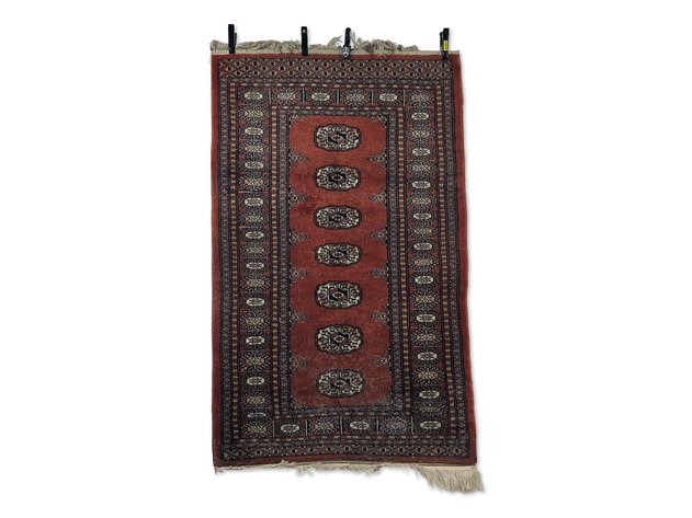 3' x 4' Bokhara-Style Gul Accent Rug