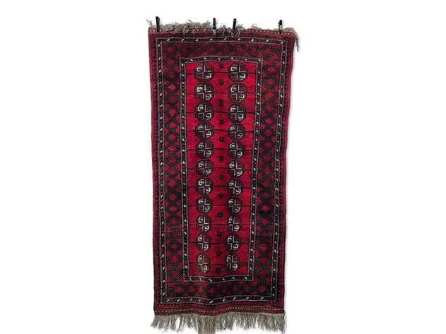 4' x 7' Afghan-Pattern Area Rug