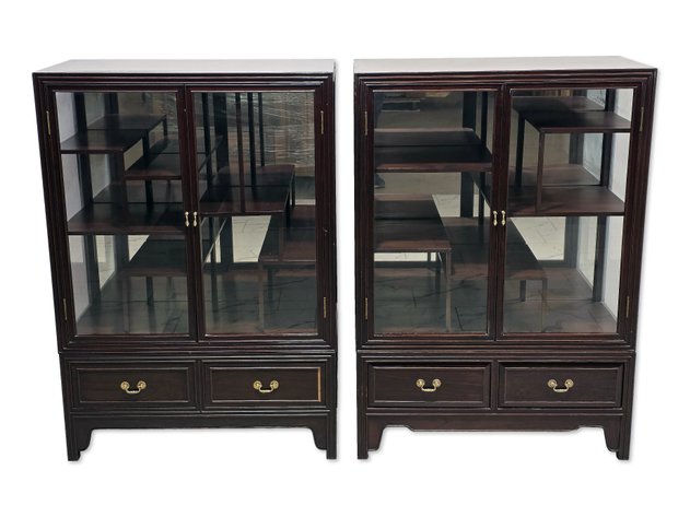 Vintage Chinese Curio Cabinets