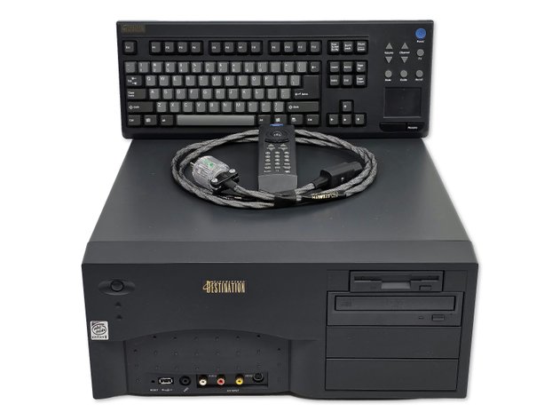1998 Gateway 2000 Destination Multimedia Home Theater PC Setup w/ Accessories
