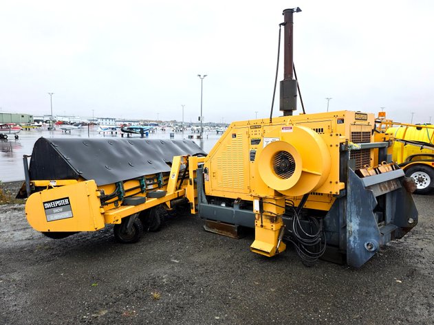 Sweepster Snow Eliminator Airport Sweeper Assembly — Diesel Power, Air Blast, 93.9 Hours
