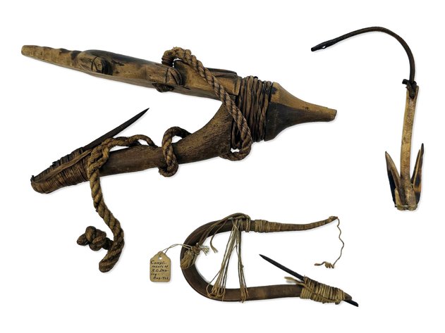 A Collection of Antique Alaskan Fishing Lures — Tlingit, Haida, and Eskimo