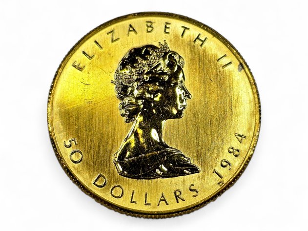 1984 $50 1 ozt Canadian Gold Maple Leaf Coin