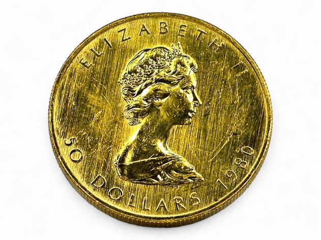 1980 $50 1 ozt Canadian Gold Maple Leaf Coin