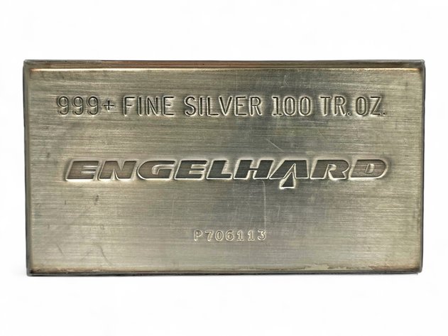 Engelhard 100 ozt .999+ Fine Silver Bar