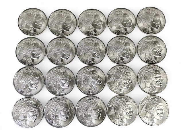 20x 1 ozt Buffalo .999 Fine Silver Rounds