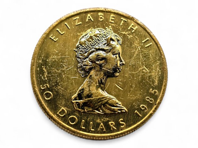 1985 $50 1 ozt Canadian Gold Maple Leaf Coin