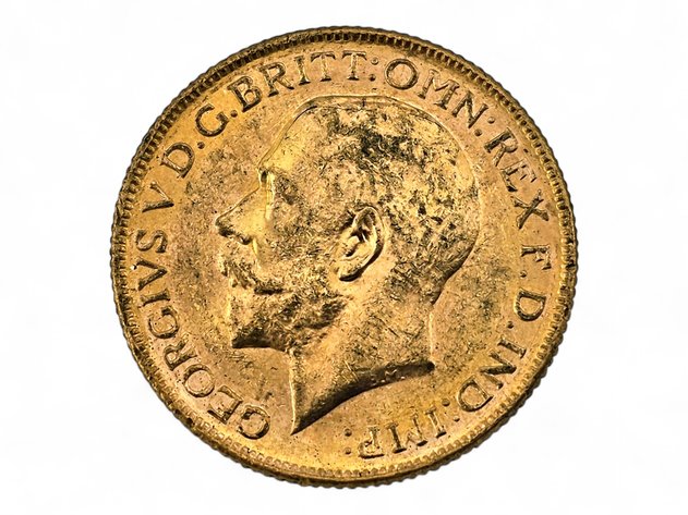 1917-M George V Gold Sovereign, Melbourne Mint
