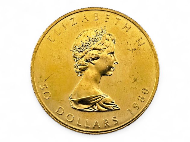1980 $50 1 ozt Canadian Gold Maple Leaf Coin
