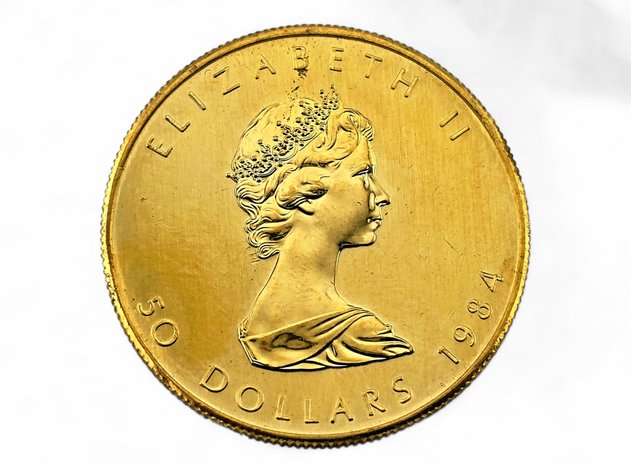 1984 $50 1 ozt Canadian Gold Maple Leaf Coin