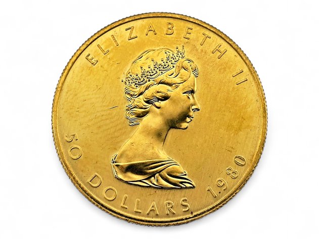 1980 $50 1 ozt Canadian Gold Maple Leaf Coin