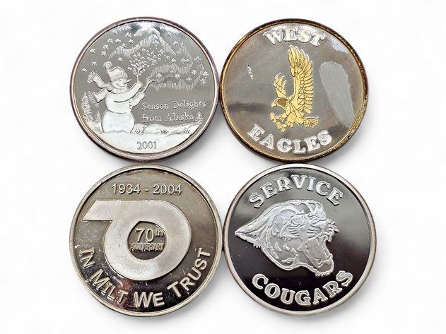 West Anchorage & Robert Service High School Medallions & More