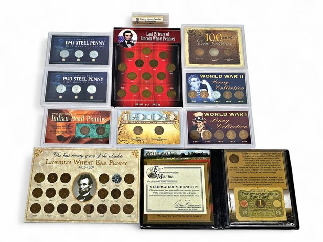 Indian Head, Lincoln Wheat & Liberty Head Nickel Collections