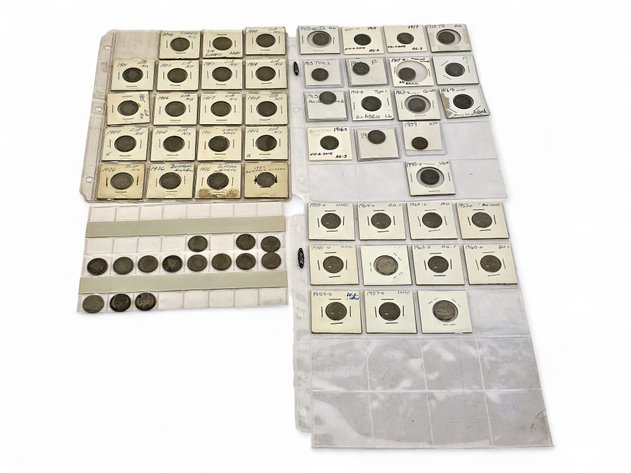 57x Liberty Head, Buffalo & Jefferson Nickels w/ 1939 Lincoln Wheat Cent