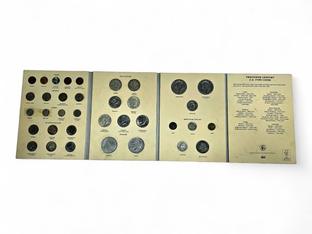 20th Century U.S. Type Coin Album w/ Silver Coins