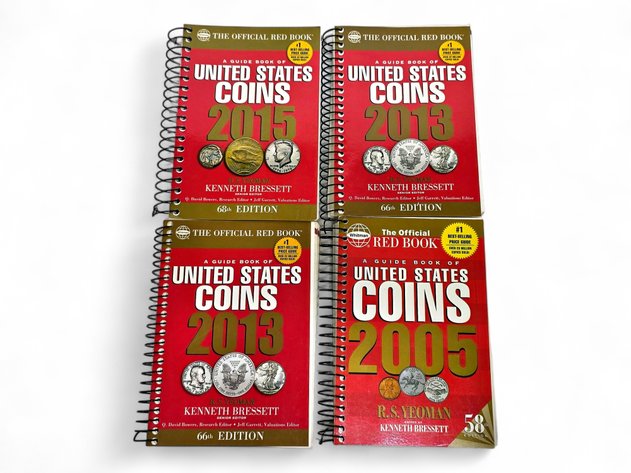 4x A Guide Book of United States Coins: 2005, 2013 & 2015 Editions