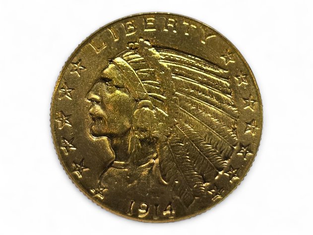 1914 $5 Indian Head Gold Half Eagle