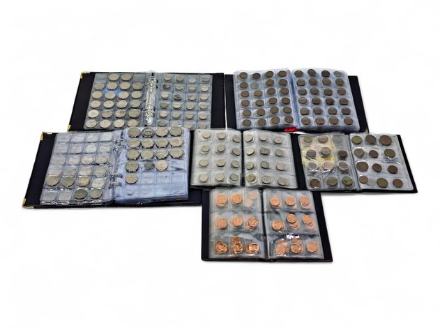 6x Coin Albums w/ U.S. & Foreign Coins