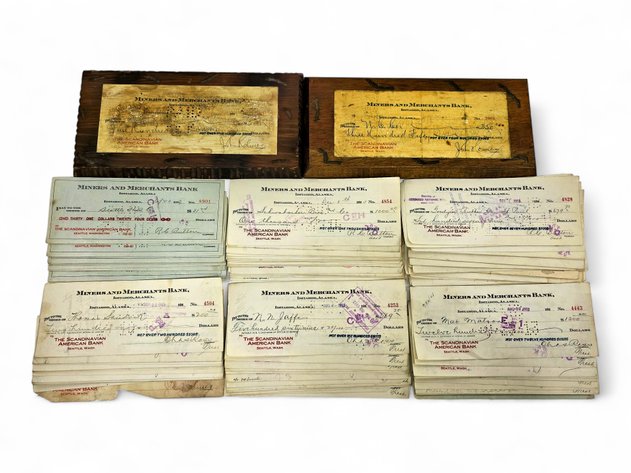 Historic Alaska Gold Rush Ephemera - Miners & Merchants Bank in Iditarod, AK