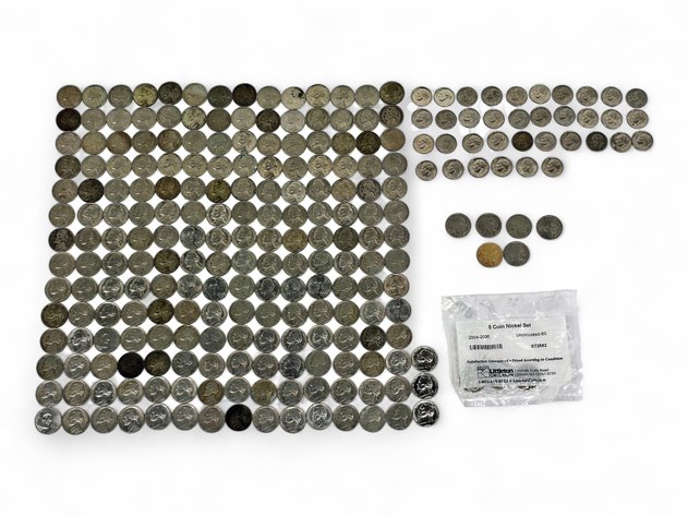 Jefferson & Buffalo/Indian Nickels w/ Roosevelt Dimes