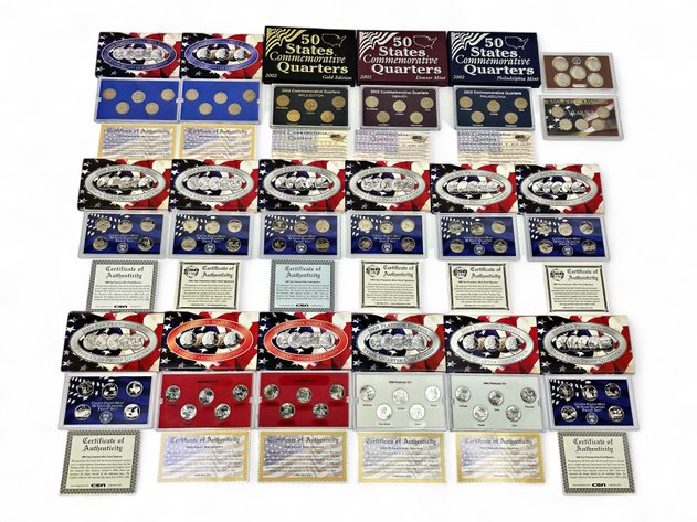 18x 2002-2008 50 State Quarter Commemorative Coin Sets