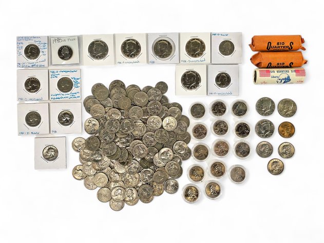 Washington Quarters, Kennedy Half Dollars, Sacagawea & Susan B. Anthony Dollars