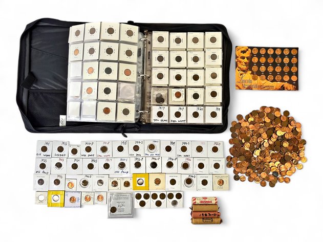 Lincoln Wheat & Memorial Cents in Binders, Sets, Flips Rolls & Loose