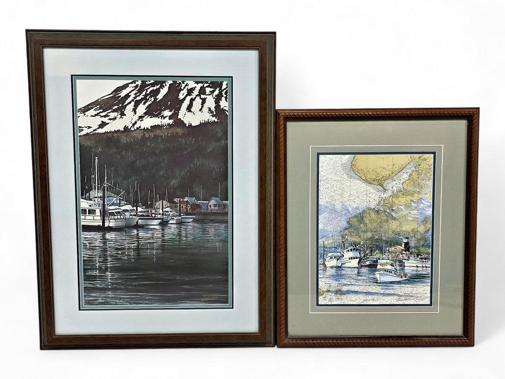 Don Kolstad "Seward Afternoon" & Brenda Schwartz-Yeager "Homer Harbor" Prints