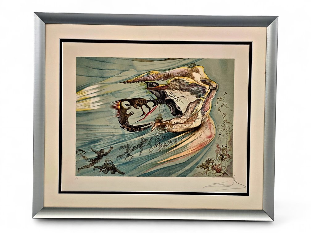 After Salvador Dalí, “Anamorphose de Lincoln” Print, Bearing Signature and E.A.