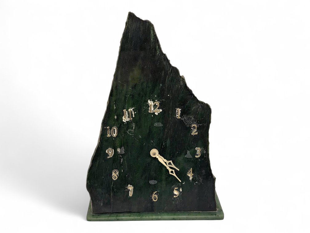 Nephrite Jade Table Clock - Not Working