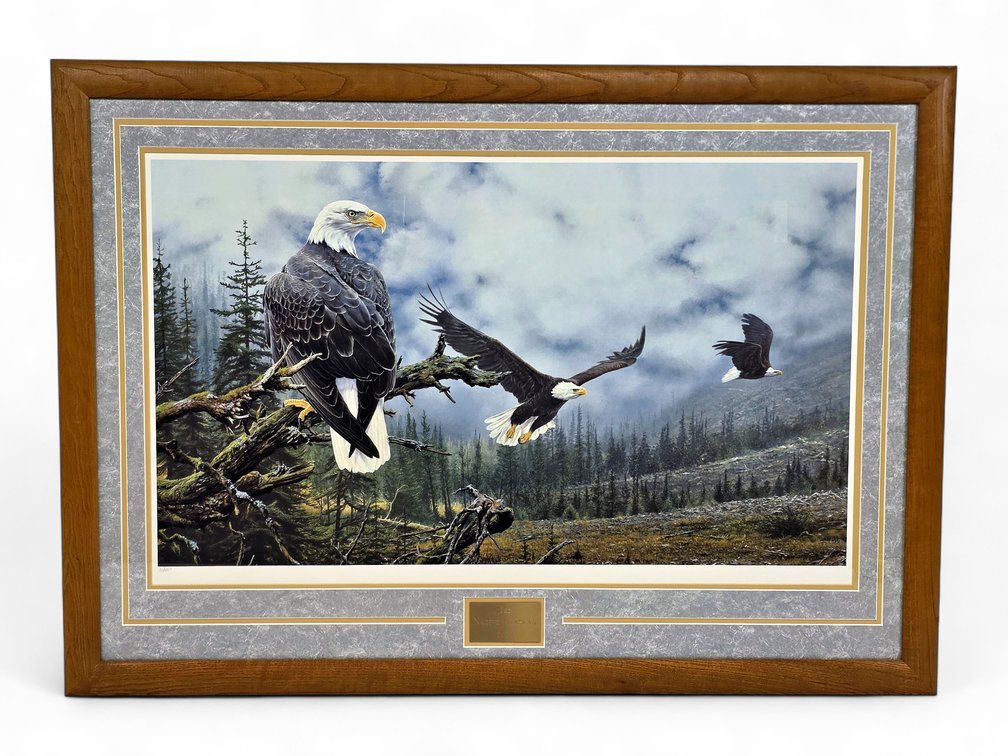 Alan M. Hunt “On the Horizon” Bald Eagles Print, 92/550