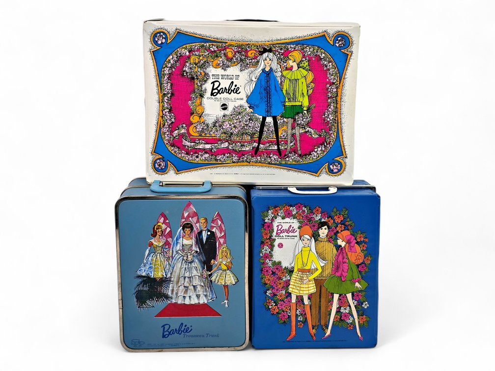 1960s Barbie Doll Cases & Trunks - Mattel World of Barbie & Trousseau