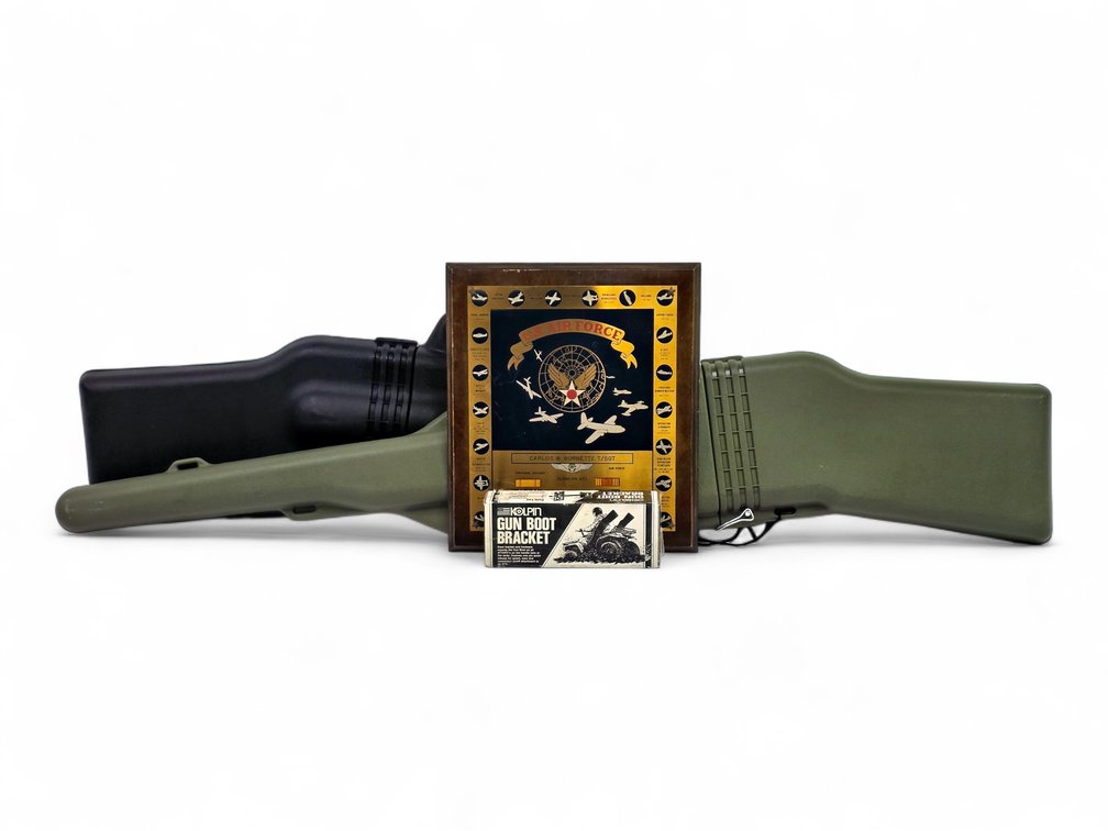 Kolpin Gun Boots, Kolpin Bracket & U.S. Air Force Commemorative Plaque