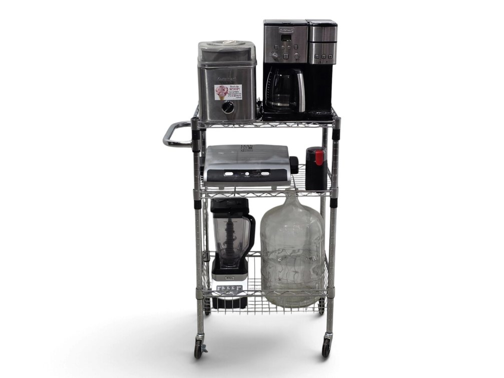 Cuisinart & Ninja Countertop Appliances, Coffee Grinder, Rolling Cart & Carboy