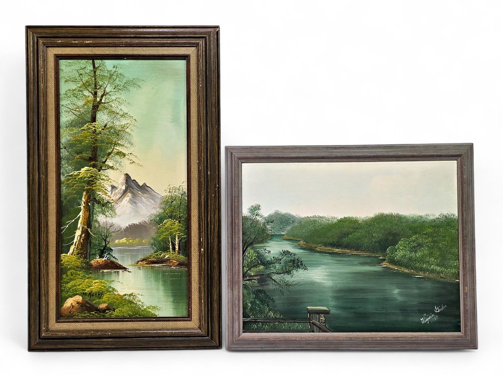 Original Landscapes Signed M. Henry & Possibly Virginia Grider