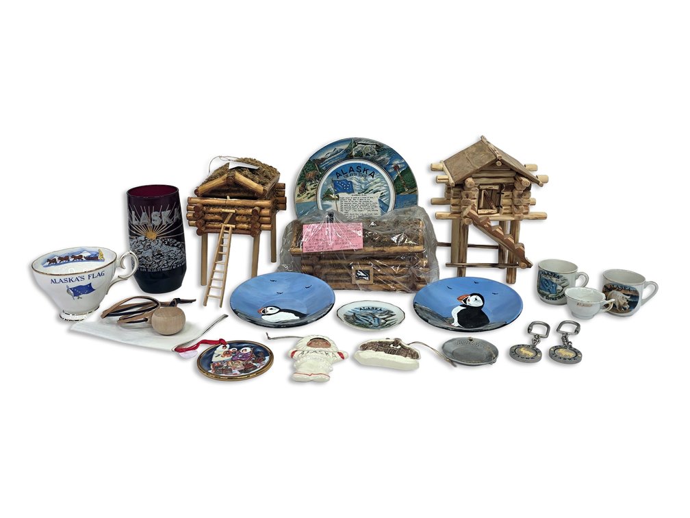 Richard Strand & L. Maxim Cache Models, Kuksa, Puffin Plates & Alaska Souvenirs