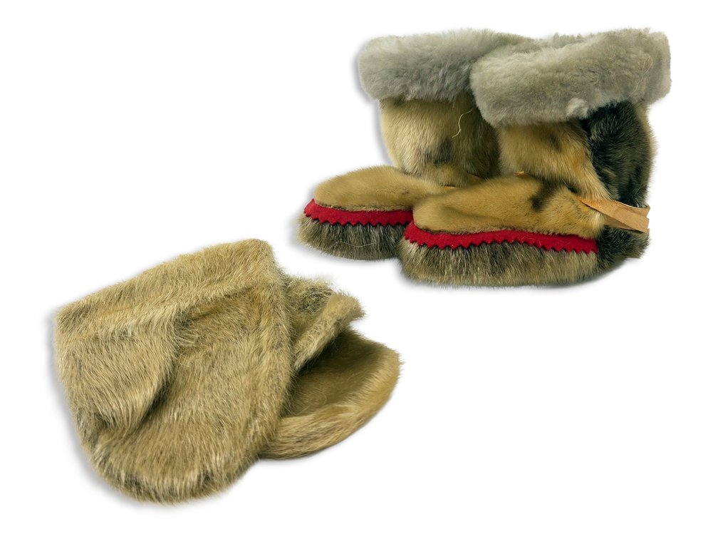 Children's Seal-Fur Mittens and Mukluks