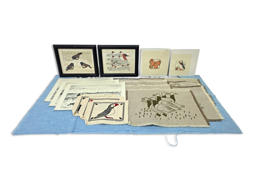 Dale DeArmond & George Ahgupuk Alaska Prints with Printed Textiles