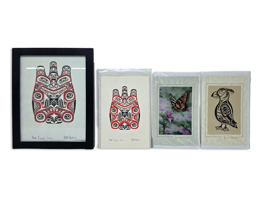 Bill Reid Haida Grizzly & April White Metamorphosis and Tufted Puffin Prints