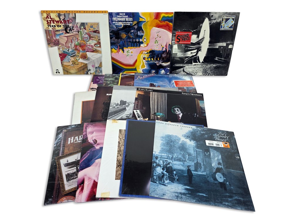 16 Vinyl Records: Al Stewart, The Moody Blues, Harry Chapin & More