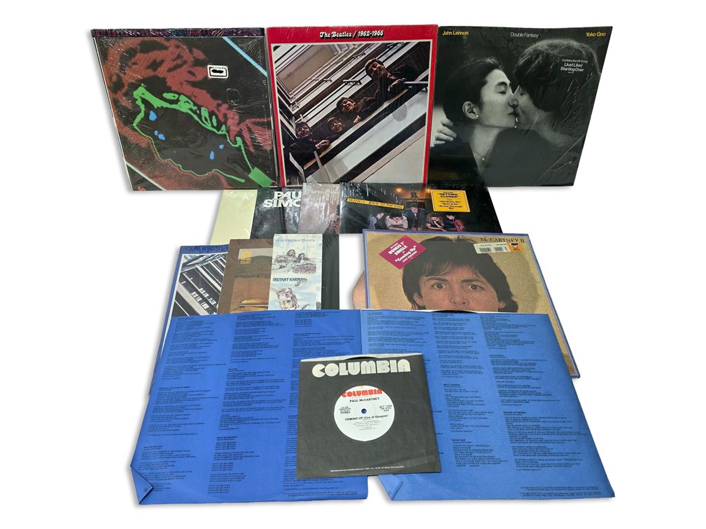 15 Vinyl Records: Rolling Stones, Beatles, John Lennon & Yoko Ono, Paul Simon