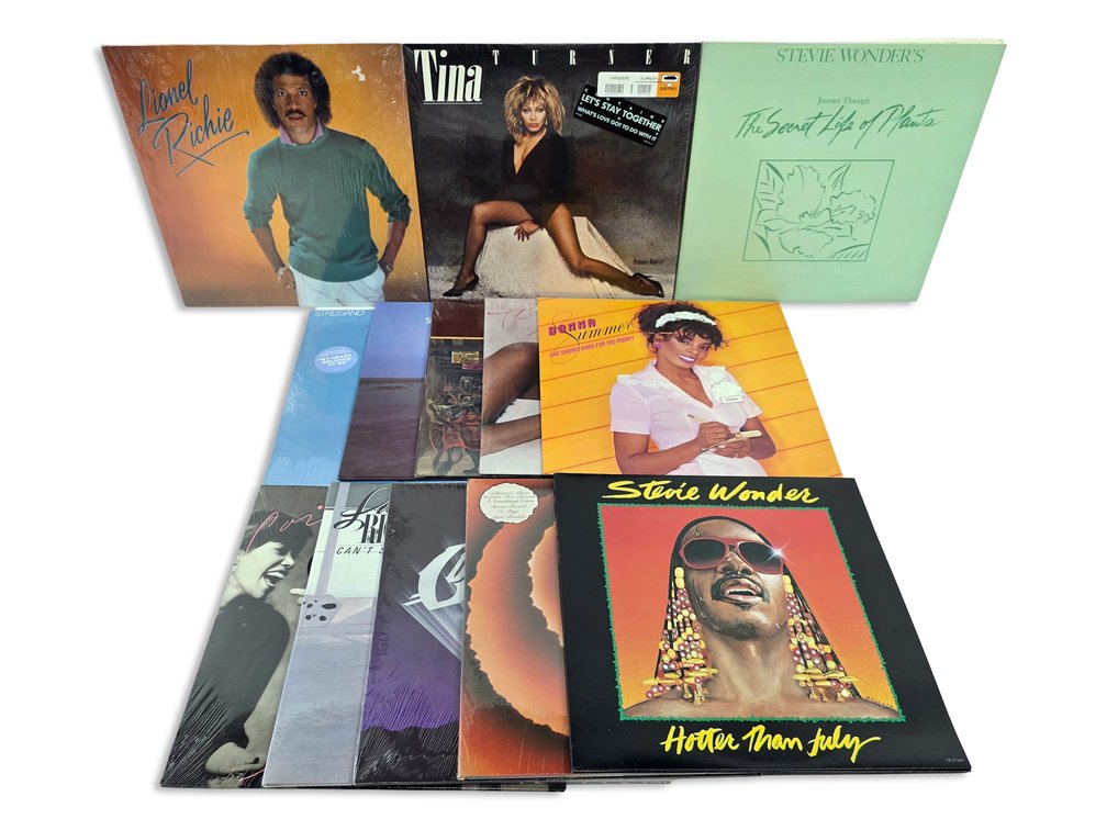 13 Vinyl Records: Lionel Richie, Tina Turner, Marvin Gaye, Stevie Wonder & More