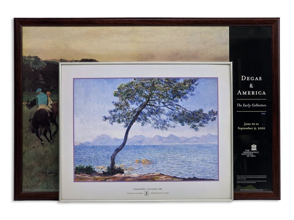 Degas “Racehorses at Longchamp” & Monet “Cap d’Antibes” Exhibition Posters
