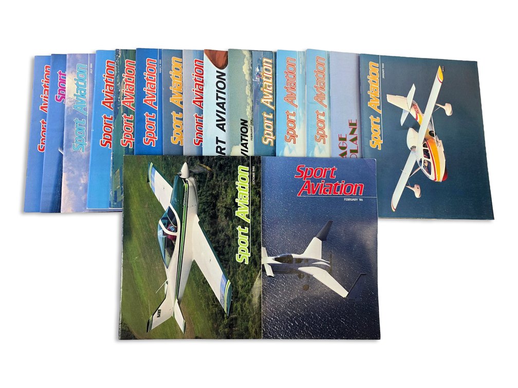 17x Aviation Magazines - Mostly “Sport Aviation,” 1971–1991