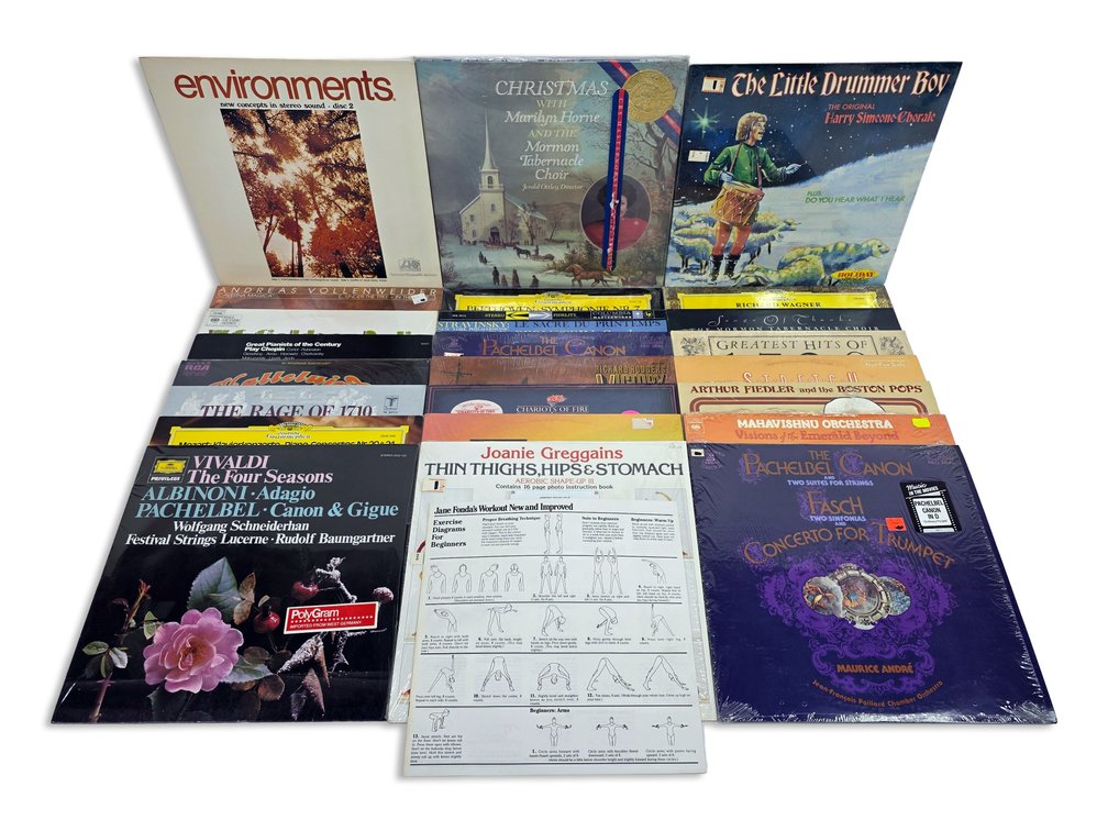 24x Vinyl Records - New England Women’s Symphony, Mahavishnu Orchestra & More
