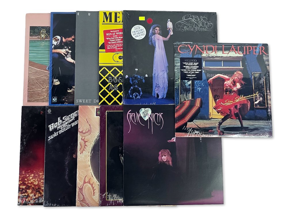11x Vinyl Records - Cyndi Lauper, Stevie Nicks, Eurythmics & More