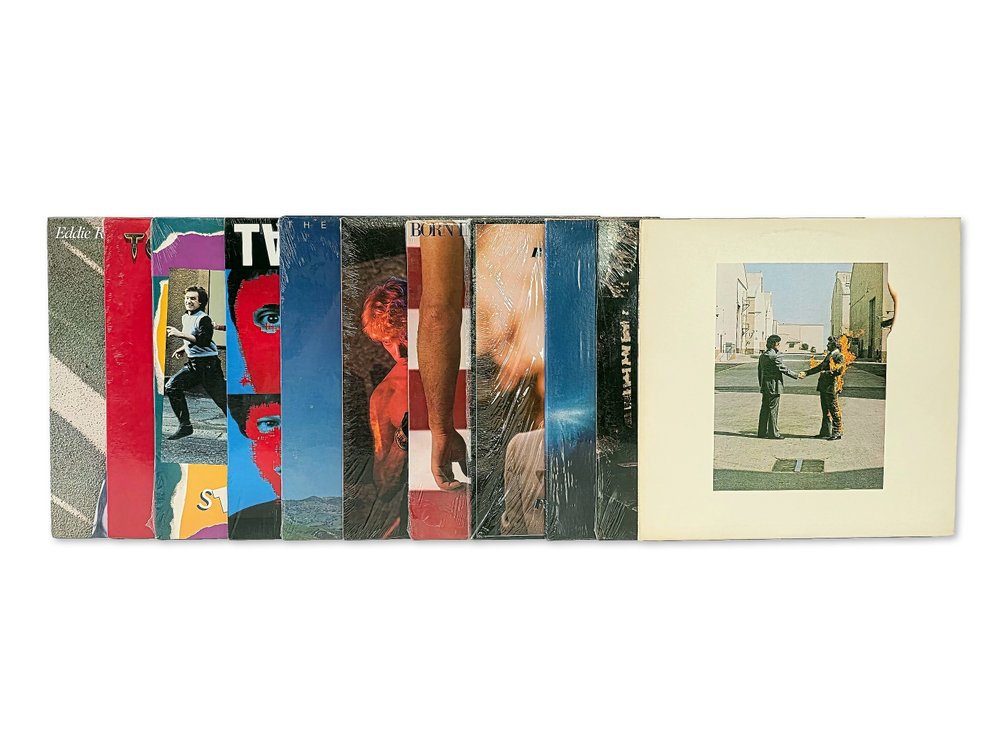 11x Vinyl Records - Toto, Air Supply, David Bowie & More